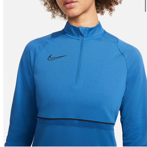 Nike Dri-Fit Blue Quarter Zip Jacket Size Medium - Picture 4 of 11